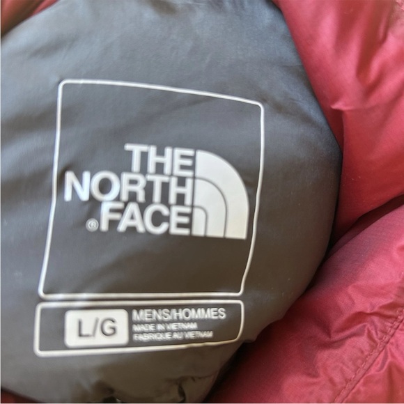 THE NORTH FACE Mens 800 Pro Jacket Large Red Burgundy Goose Down Pertex Quantum - Picture 9 of 9